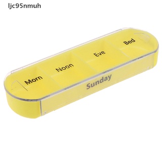ljc95nmuh 28 Grid Spring Pill Box 7 Day Weekly Pillbox Plastic Storage Container Medicine Hot sell