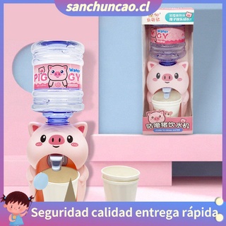 ★SCC★Cute Pig Mini Drinking Fountain Toy Cool Water Dispenser Pretend Play Kitchen (8)