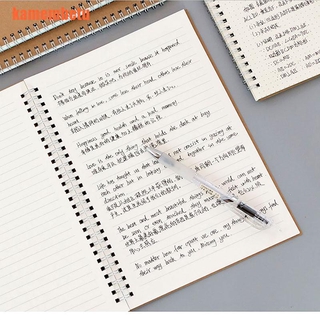 [kamem] cuaderno espiral A5 diario planificador de cuadrícula línea de puntos papel Kraft DIY cuaderno de bocetos (7)
