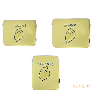 steady portátil caso bolsa bordado limón de dibujos animados 9.7 10.8 11 pulgadas tablet protectora interior bolsas bolsa