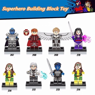 Mini Figuras Dos Super-Heróis Para Meninos Apocalypse / Brinquedos De Blocos De Construção