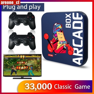 Arcade Box Classic Retro Game Console for PS1/DC Built-in 33000 Games 64GB Mini Video Game Super Console 4K HD Display on TV AREONE