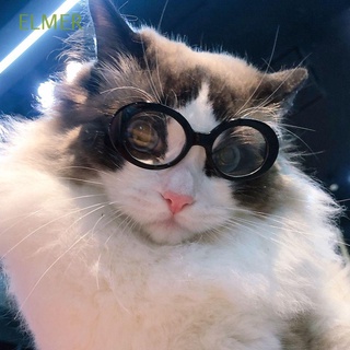 Elmer lentes de sol de plástico para gatos/gatos/gatos/lentes de gato/gatos/lentes de moda redondos/fotos/accesorios Vintage para mascotas/gatos/decoración de fiesta