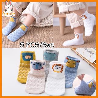 de dibujos animados transpirable calcetines de malla de verano delgado bebé calcetines cortos de 0-3 años de edad