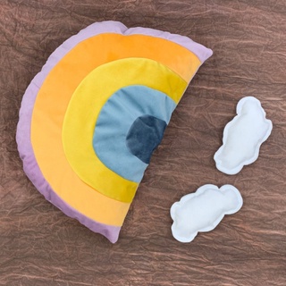 brea - juego de 3 almohadas auxiliares para bebé, diseño de nubes (4)