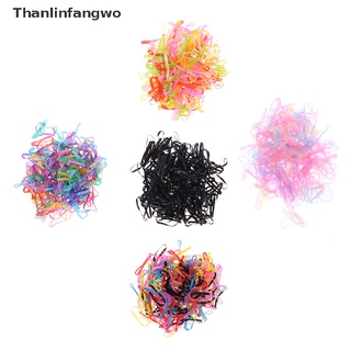 [THA] 1000PCS Disposable Rubber Bands Elastic Hair Ties Rings Band Kids Girl Ponytails GWO