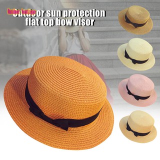 Gmy paja Sunhat mujeres verano playa ancho ala arco protector solar al aire libre sombrero de viaje gorra