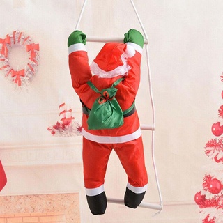 QUILLAN Creativo Colgante Adorno De Dibujos Animados Niño Decoración De Navidad Subir Escalera Año Nuevo Árbol Muñeca Divertida Santa Claus (3)