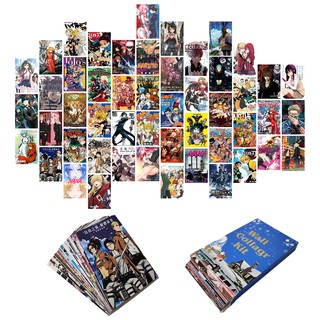 50 piezas de anime manga panel estético para pared collage kit colorido diy arte decoración sala de estar dormitorio decoración