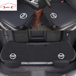 Funda de cojín de asiento de coche Universal de ajuste Interior accesorios Auto Protector de asiento para Nissan Almera Grand Livina Sentra Navara Frontier Latio X-Trail Serena NV200 NV350
