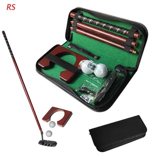 RS Golf Putter Set Portátil Mini Equipo De Kit De Práctica Con Desmontable