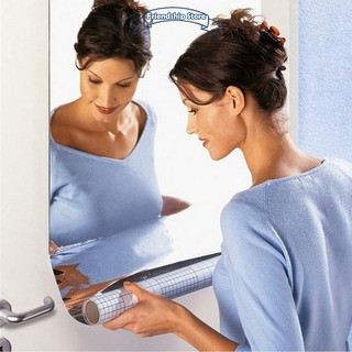 FS 50x100cm superficie espejo pegatinas de pared autoadhesivos pegatinas de pared arte baño decoración del hogar