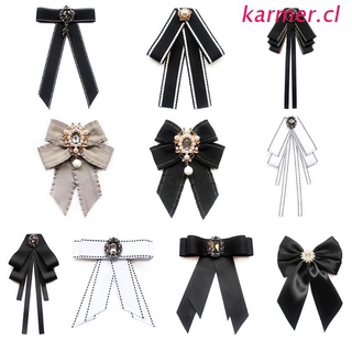 kar3 - broche elegante para mujer, diseño de perlas, diseño de imitación, perla, joyería, collar, cinta, corbata