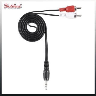 🔥promoción 1/8' 3.5mm enchufe Jack to 2 RCA Male Stereo Audio Y adaptador adaptator Kabel