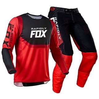 Nuevo 2021 Quick FOX 180/360 Motocross Jersey Y Pantalones MX Gear Set Combo mtb ATV Off Road FLEXAIR Motocicleta racing Traje enduro