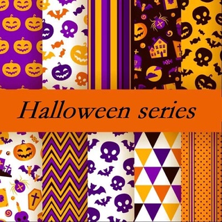 tela de patchwork de halloween estampado de telas de acolchado para bricolaje costura hecha a mano tejido de algodón (8)