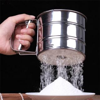 N·go. tamiz de harina de malla Manual de azúcar glaseado coctelera de acero inoxidable en forma de taza de herramientas de cocina
