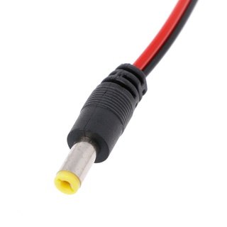 sar3 10pcs 12v 5.5*2.1mm macho dc enchufe de alimentación conector conector cable cable para cctv (5)
