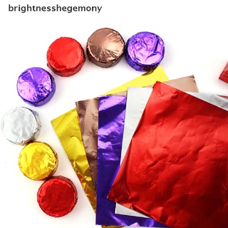 [brightnesshegemony] 100x papel de Chocolate de aluminio para envolver caramelos de papel en relieve (1)