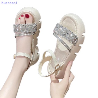 Sandalias De verano para mujer 2021 Esponja De suela gruesa palabra con zapatos Romanos