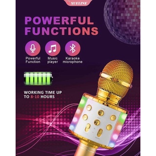 Niños Adultos Micrófono Portátil Inalámbrico Bluetooth Máquina De Karaoke Reproductor KTV Familiar Compatible Con Android IOS Para Cantar En Fiestas-LIXUE (5)