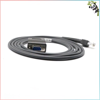 CBA-R01-S07PAR RS232 Cable serie para Motorola Symbol LS2208 DS4278 6 pies recto RJ45 a DB9 (gris)