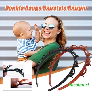 linco 4 pack doble capa twist trenza diadema herramientas para el pelo peinado horquilla diadema pasadores doble flequillo tejer horquilla