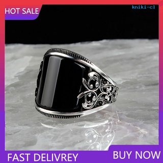 jz_ anillo de dedo para hornear barniz relieves unisex uso flor negro broadside anillo de joyería para decoración