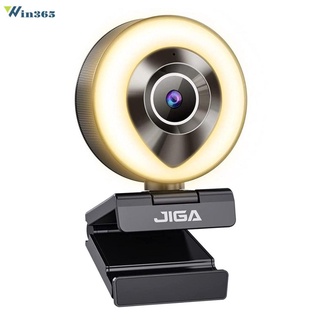 1080P Webcam With Microphone And Ring Light Web Camera Streaming Webcam
