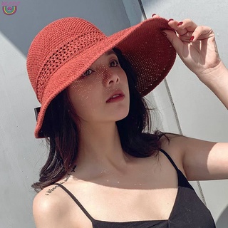Ms primavera verano viseras gorra plegable ancho ancho bordes playa sombreros de paja sombreros de paja para las mujeres