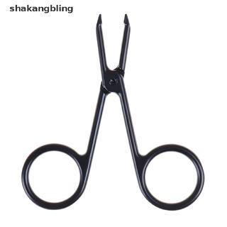 shkas 1 pza cortadora de pestañas/pinzas para cejas/pelo facial para quitar tijeras bling