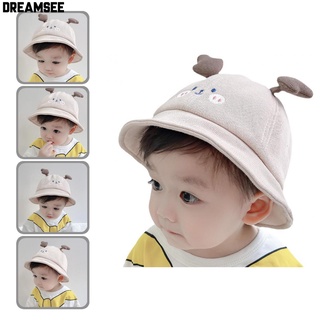 dreamsee_ sombrero de bebé transpirable bebé niños niñas otoño sombrero de sol lavable a mano para exteriores