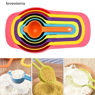 [loveoionia] 6 cucharas medidoras taza herramienta de cocina hornear cucharilla medidora apilable dfgf (1)