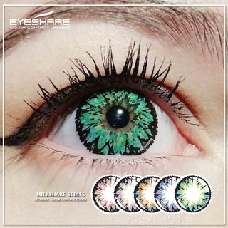 1 par de lentes de contacto cosméticos de colores de la serie MILKSHAKE para lentes de contacto de uso anual