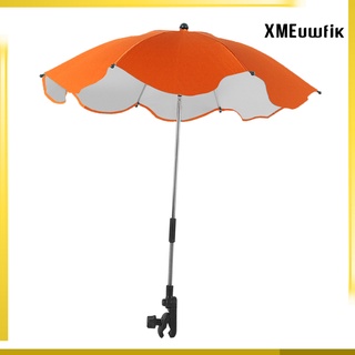 Clamp On Baby Stroller Umbrella Pram Pushchair Sun Protection Parasol Canopy