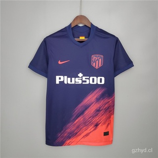 ❤Jersey/camiseta de fútbol Atlético Madrid visitante azul 2021 2022 mejor calidad tailandesa x6hn