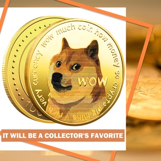dogecoin monedas criptomoneda moneda virtual chapado en oro dogecoin monedas (4)