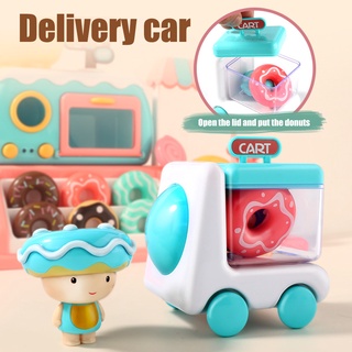 Helado Carro Juguetes Para Niños Donut Camión Juego De Alimentos Venta De Coche Juguete Con Caramelo (6)