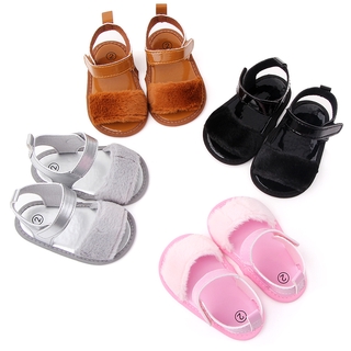 Sunny: lindo bebé niños verano niños zapatillas de felpa antideslizante sandalias interior al aire libre zapatos