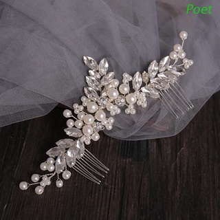 Diadema De novia De Cristal con perlas-accesorios De boda