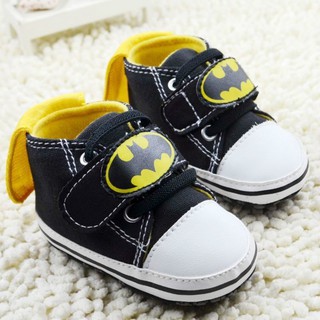 Zapatos de cuna Batman suela suave para niño/PreWalker