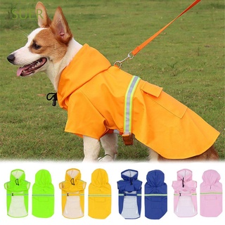 suer ropa al aire libre mascota mono chaqueta protector solar pu perro impermeable suministros para mascotas reflectante transpirable con capucha/multicolor
