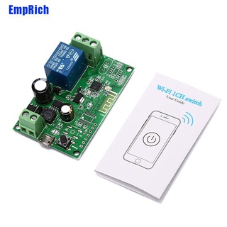 [Emprich] 5V-12V autobloqueo Sonoff Wifi inalámbrico Smart Switch módulo de relé Control de aplicación