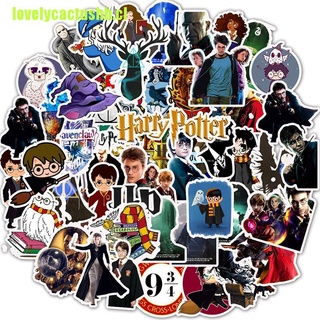 [D] 50 pegatinas/juego de pegatinas de Harry Potter Cosplay PVC impermeables de dibujos animados pegatinas