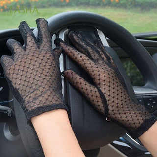 tasha guantes de conducción para mujeres/guantes anti uv/guantes cortos para mujer/guantes de protección solar sexy/guantes de dedo transpirables/multicolores