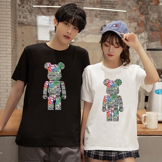 Moda pareja de dibujos animados de verano nueva pareja camisas de dibujos animados de impresión de manga corta T-shirt 6607