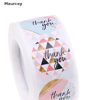 Maurcey 500 unids/rollo de pegatinas a cuadros rosa para sello etiqueta sellado decoración pegatina MY (6)