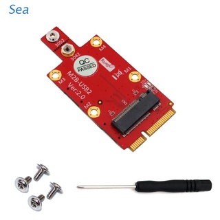 Sea M . 2 Llave B A Mini PCI-E Adaptador Convertidor Con Doble NANO Ranura Para Tarjeta SIM Para Módulo 3G/4G/5G