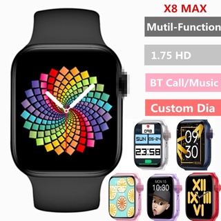 2021 IWO 13 Pro X8 Max Smart watch Bluetooth Llamada Deporte Banda De Sueño Monitor De Frecuencia Cardíaca Relojes Para Hombres Mujeres [Apple iphone Android PK X6 X7 T500 Carmine]