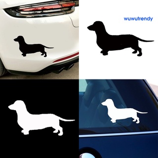lindo dachshund perro coche-estilo vehículo cuerpo ventana pegatinas decoración